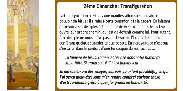 2ème Dimanche : Transfiguration
