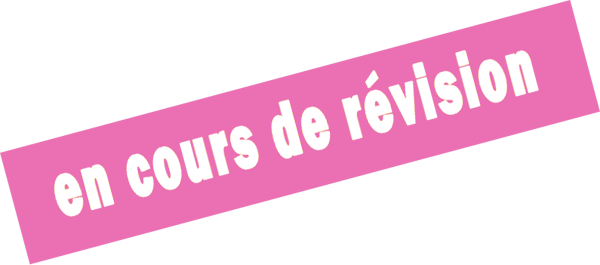 en cours de révision-